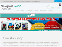 Tablet Screenshot of newportplastics.com